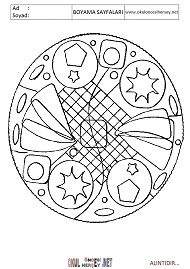 Mandala boyama sayfaları